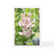 Bonne carte de voeux Pink Bluebonnet Fête des Mère