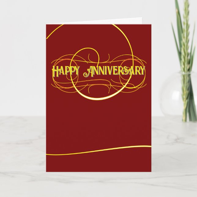 Bonne carte de voeux pliée du 20e anniversaire (Devant)