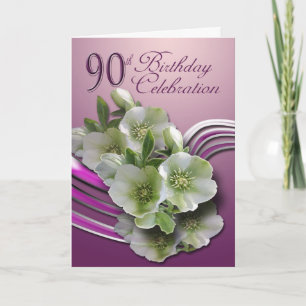 Bonne carte de voeux pour 90e anniversaire