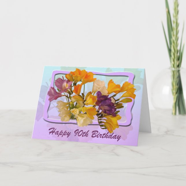 Bonne carte de voeux pour 90e anniversaire (Devant)