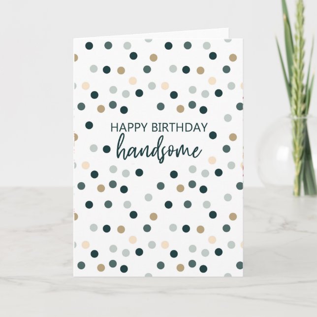Bonne carte de voeux pour anniversaire (Devant)