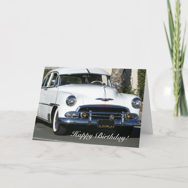 Bonne carte de voeux pour anniversaire classique b (Devant)