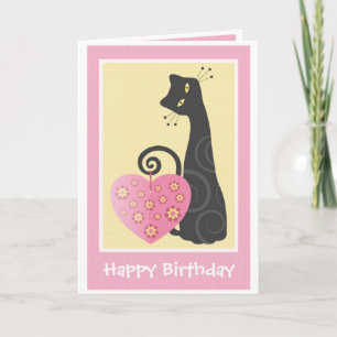 Bonne carte de voeux pour anniversaire mignonne Ki