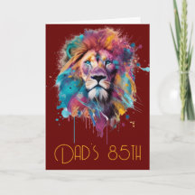 Bonne carte de voeux pour anniversaire "Papa's 85t