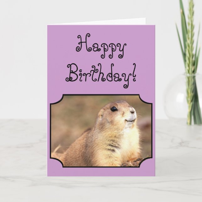 Bonne carte de voeux pour anniversaire Prairie (Devant)