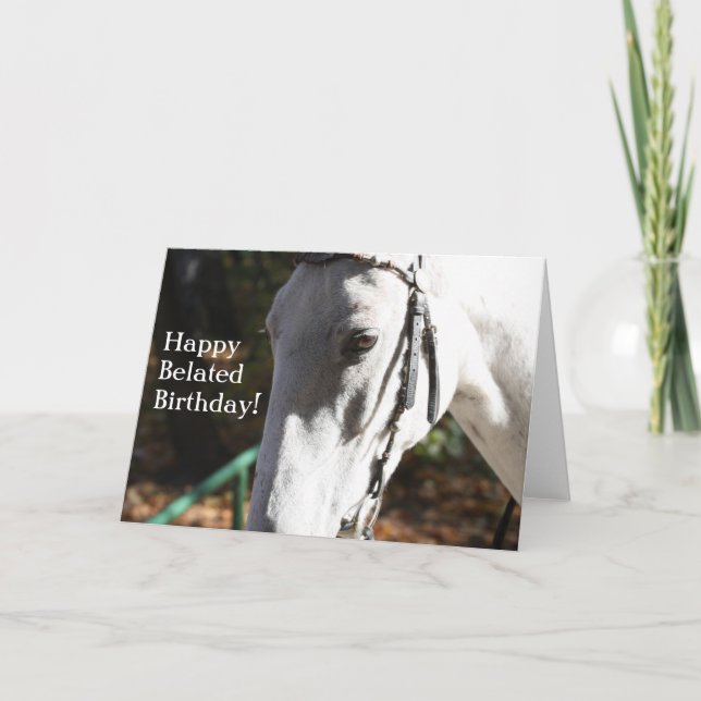Bonne carte de voeux pour Cheval Blanc Anniversair (Devant)
