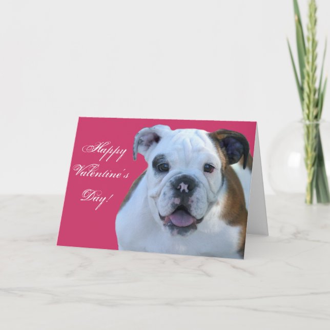 Bonne carte de voeux pour chiot de Valentine (Devant)