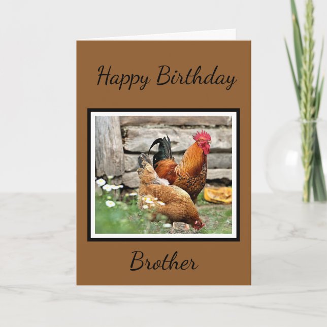 Bonne carte de voeux pour frère d'anniversaire/int (Devant)
