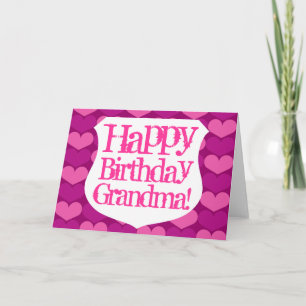 Bonne carte de voeux pour grand-mère anniversaire