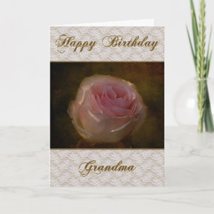 Bonne carte de voeux pour grand-mère d'anniversair