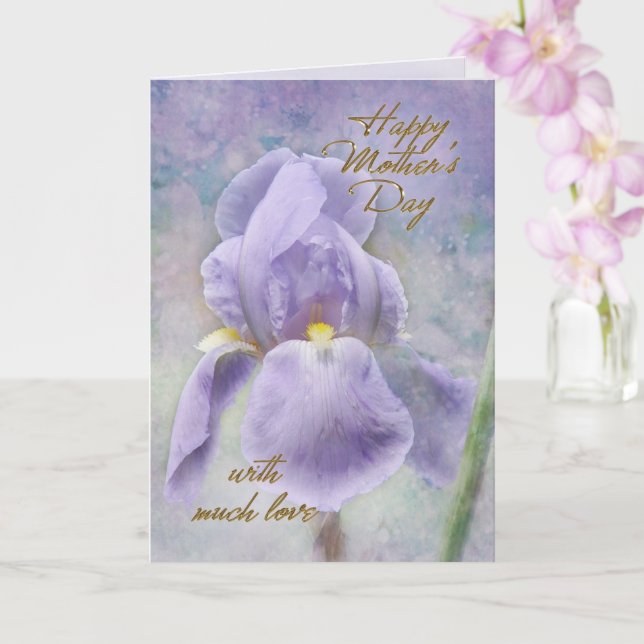 Bonne carte de voeux pour la fête des mères (Orchidée)