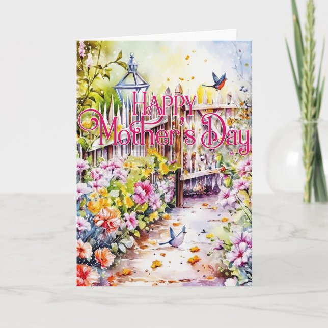 Bonne carte de voeux pour la fête des mères - Joli (Devant)