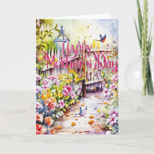 Bonne carte de voeux pour la fête des mères - Joli