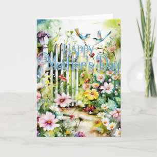 Bonne carte de voeux pour la fête des mères - Joli