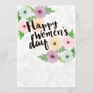 Bonne carte de voeux pour la Journée des Femmes