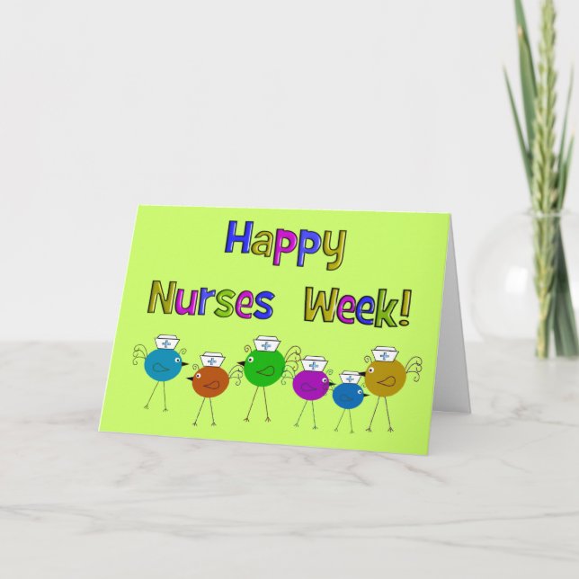 Bonne carte de voeux pour la semaine des infirmièr (Devant)