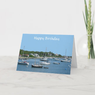 Bonne carte de voeux pour l'anniversaire Cape Cod 