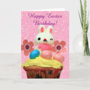 Bonne carte de voeux pour l'anniversaire de Pâques