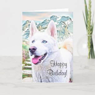 Bonne carte de voeux pour l'anniversaire de Sibéri