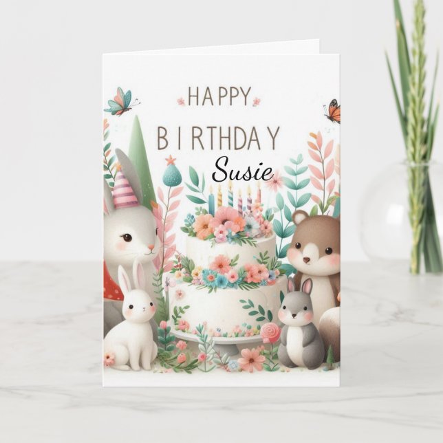 Bonne carte de voeux pour l'anniversaire Sweet Gra (Devant)