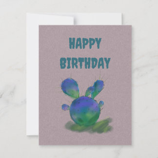 Bonne carte de voeux pour l'anniversaire violet et
