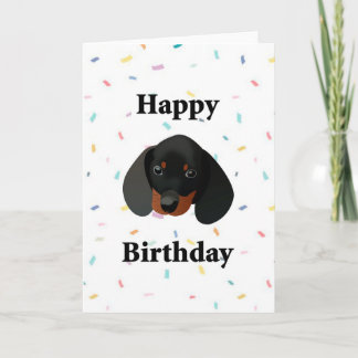 Bonne carte de voeux pour le chien d'anniversaire