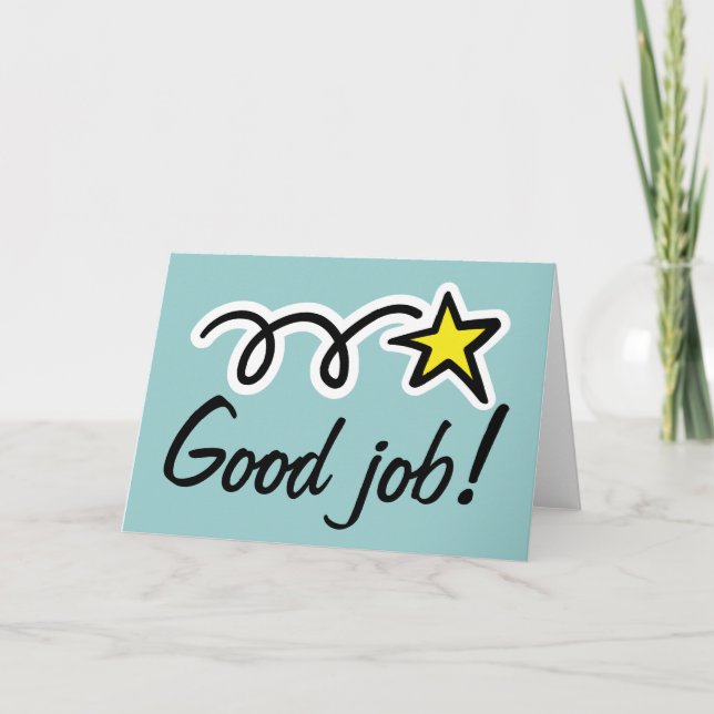 Bonne carte de voeux pour l'encouragement des empl (Devant)