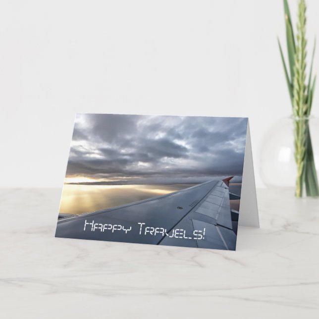 Bonne carte de voeux voyage (Devant)
