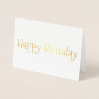 Bonne carte Foil d'anniversaire