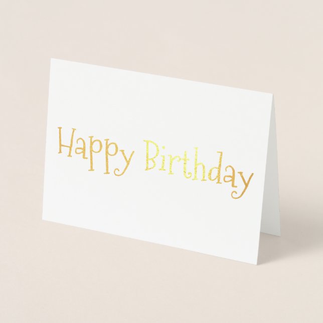 Bonne carte Foil d'anniversaire (Devant)