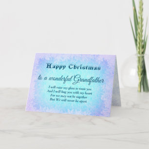 Bonne carte grand-père de distance de Noël
