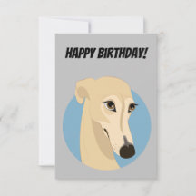 Bonne carte Greyhound anniversaire