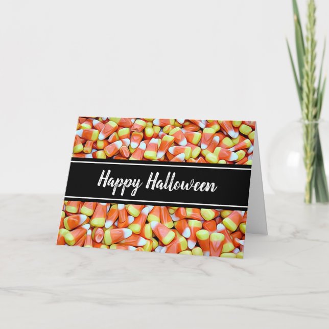 Bonne carte Halloween Candy Corn (Devant)