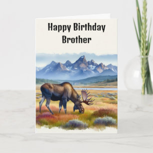 Bonne carte Moose Mens Anniversaire