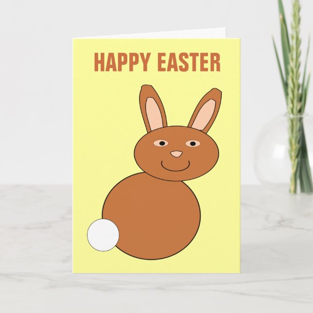 Bonne Carte personnalisée Bunny de Pâques (Devant)