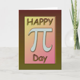 Bonne carte Pi Day ~ 14 mars