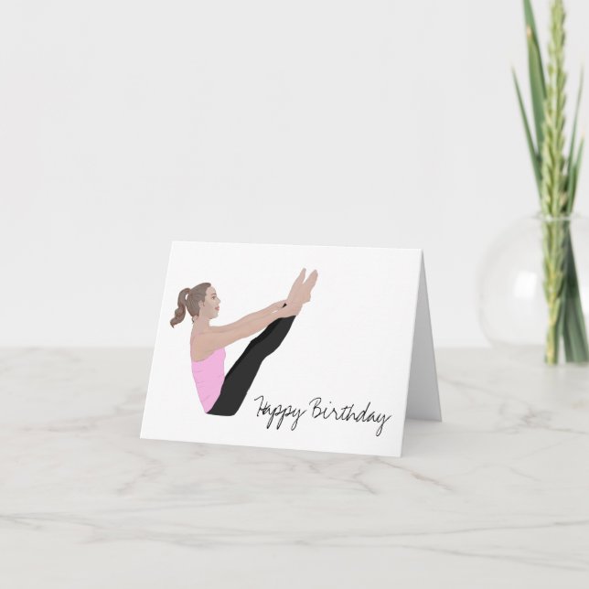 Bonne carte Pilates Anniversaire (Devant)