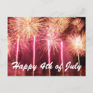 Bonne carte postale 4 juillet