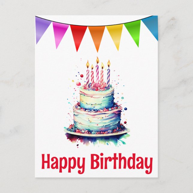 Bonne carte postale d'anniversaire (Devant)