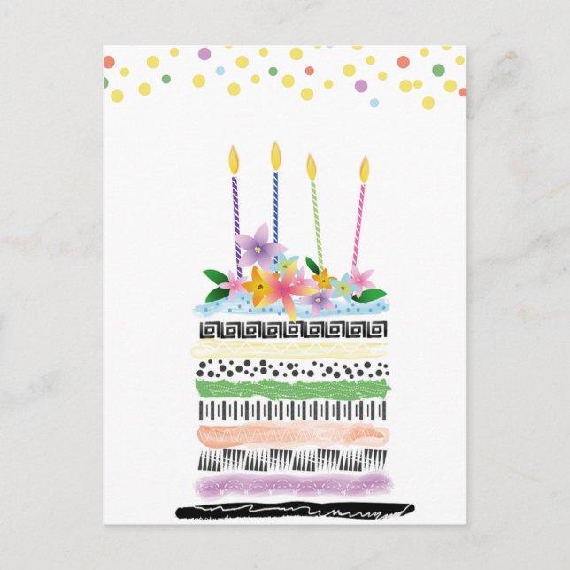 Bonne carte postale d'anniversaire (Devant)