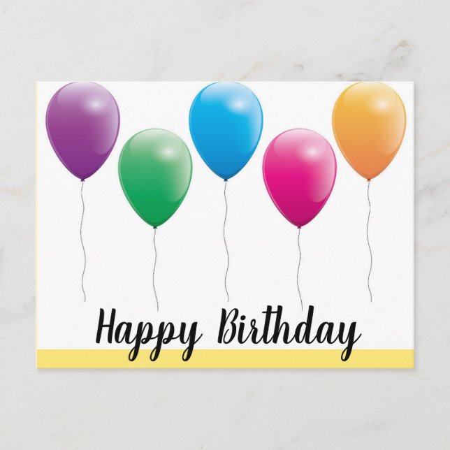 Bonne carte postale d'anniversaire (Devant)