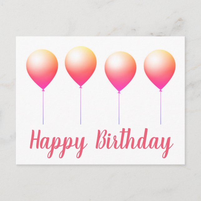 Bonne carte postale d'anniversaire (Devant)