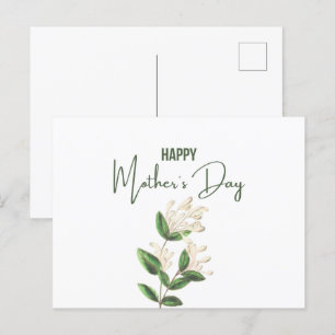 Bonne carte postale de la fête des mères