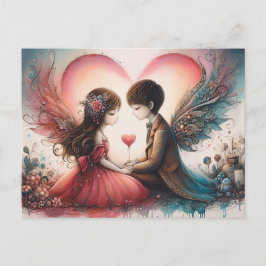 Bonne carte postale de la Saint-Valentin