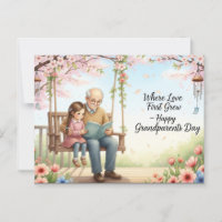 Bonne carte postale du jour des grands-parents