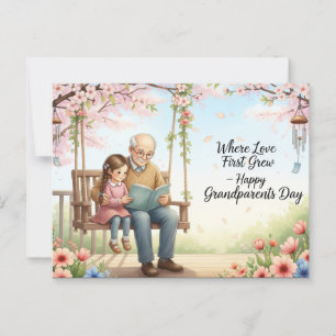 Bonne carte postale du jour des grands-parents
