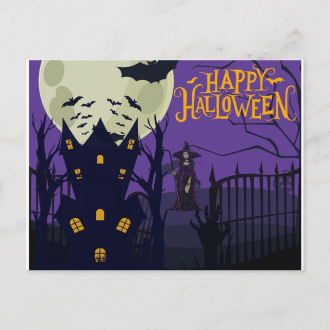 Bonne carte postale Halloween (Devant)