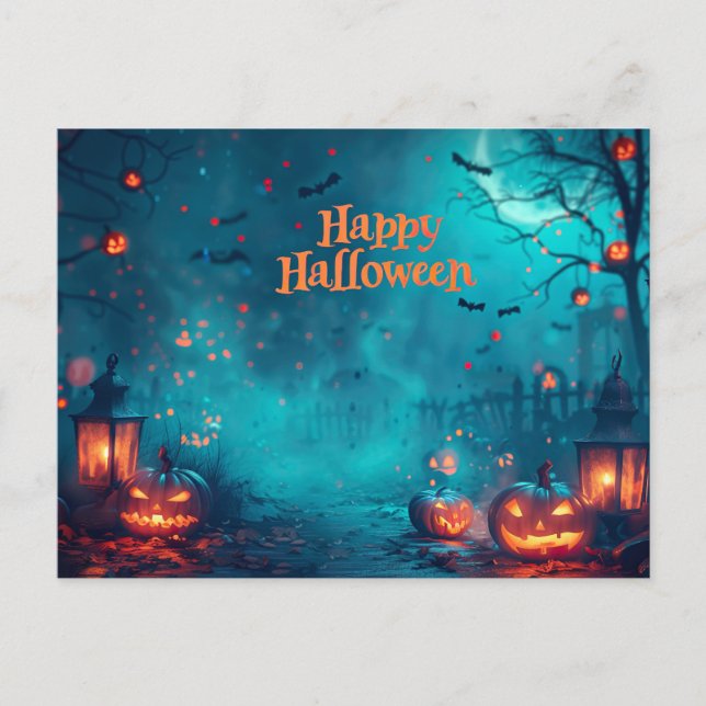 Bonne carte postale Halloween (Devant)