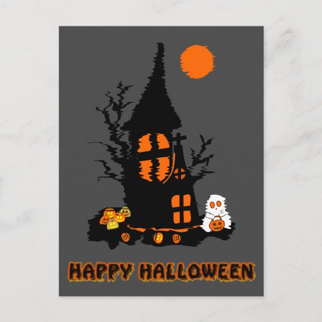 Bonne carte postale Halloween (Devant)
