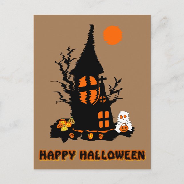 Bonne carte postale Halloween (Devant)